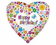 Opakowanie Balon foliowy Happy Birthday 45cm