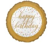 Opakowanie Balon foliowy Happy Birthday Pastel Confetti 46cm
