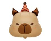 Opakowanie Balon foliowy Kapibara urodzinowa głowa 48x38cm