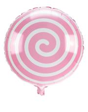 Opakowanie Balon foliowy lizak jasnoróżowy