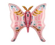 Opakowanie Balon foliowy Motyl różowo-złoty 67x68cm