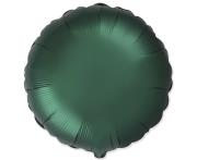 Opakowanie Balon foliowy Okrągły satynowy dark green 45cm