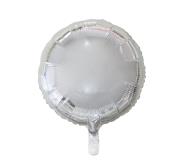 Opakowanie Balon foliowy Okrągły srebrny 45cm