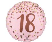 Opakowanie Balon foliowy Pretty pink 18th Birthday 46cm