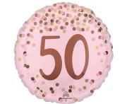 Opakowanie Balon foliowy Pretty pink 50th Birthday 46cm