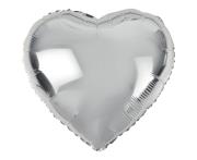 Opakowanie Balon foliowy Serce srebrne 45cm