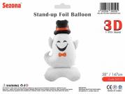 Opakowanie Balon Halloween Duch w kapeluszu 147cm