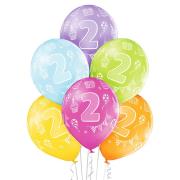 Opakowanie Balony 2 urodziny 30cm 6szt