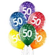Opakowanie Balony 50 urodziny 30cm 6szt