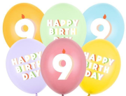 Opakowanie Balony 9 mix 30cm 6szt