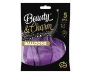 Opakowanie Balony Beauty&Charm platynowe j. fiolet 45,7cm 5sz