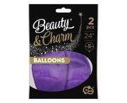 Opakowanie Balony Beauty&Charm platynowe j. fioletowe 61 2szt