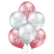 Opakowanie Balony glossy dziewczynka 30cm 6szt