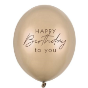 Opakowanie Balony Happy Birthday Metallic Gold 30cm 50szt