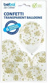 Opakowanie Balony konfetti 30cm 6szt
