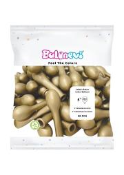 Opakowanie Balony lateksowe Chrome złote 12cm 100szt