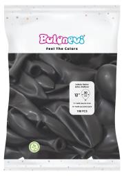 Opakowanie Balony lateksowe Pastel czarne 25cm 100szt