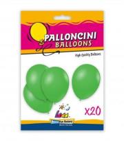 Opakowanie Balony lateksowe zielone 26cm 20szt