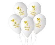Opakowanie Balony pastel premium hel Chrzest (świeca) 32cm 5s