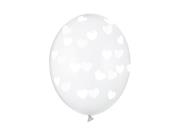 Opakowanie Balony Serduszka Crystal Clear 30cm 6szt