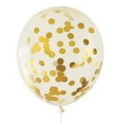Opakowanie Balony z konfetti złotym 30cm 5szt