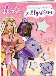 Okładka książki Barbie. Kolorowanka z błyskiem