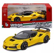 Opakowanie Bburago Ferrari SF90 XX Stradale 4.0 V8 1:24 model Bburago 18-26032 ŻÓŁTY SAMOCHÓD