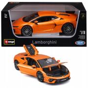 Bburago Model 1 :18 Lamborghini Temerario pomarańczowy. Wydawca: BBurago. Dadada.pl Opakowanie Bburago Model 1 :18 Lamborghini Temerario pomarańczowy