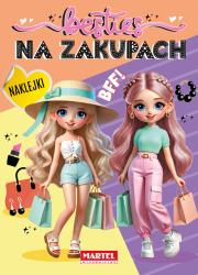 Besties. Na zakupach z naklejkami. Autor: Katarzyna Salamon. Dadada.pl Okładka książki Besties. Na zakupach z naklejkami
