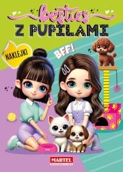 Besties. Z pupilami z naklejkami. Autor: Katarzyna Salamon. Dadada.pl Okładka książki Besties. Z pupilami z naklejkami