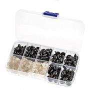 Bezpieczne oczka z zabezpieczeniem 100szt mix. Wydawca: Dalprint. Dadada.pl Opakowanie Bezpieczne oczka z zabezpieczeniem 100szt mix