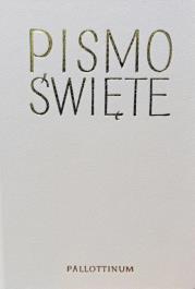 Okładka książki Biblia Pielgrzyma oprawa ekologiczna biała