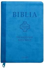 Biblia pierwszego Kościoła z paginat. błękitna. Autor: ks. prof.. Remigiusz Popowski SDB. Dadada.pl Okładka książki Biblia pierwszego Kościoła z paginat. błękitna