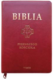 Biblia pierwszego Kościoła z paginat. suwak burgun. Autor:   Praca zbiorowa. Dadada.pl Okładka książki Biblia pierwszego Kościoła z paginat. suwak burgun