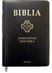Biblia pierwszego Kościoła z paginat. suwak czarna. Autor:   Praca zbiorowa. Dadada.pl Okładka książki Biblia pierwszego Kościoła z paginat. suwak czarna