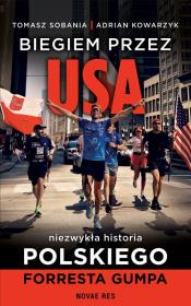 Okładka książki Biegiem przez USA. Historia polskiego Forresta Gumpa