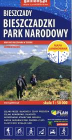 Okładka książki Bieszczadzki Park Narodowy - mapa laminowana 2025