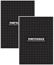 Opakowanie Blok A4 60k kropki Narcissus czarny klejony z góry 2 sztuki