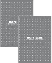 Opakowanie Blok A4 60k kropki Narcissus szary klejony z góry 2 sztuki