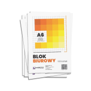 Opakowanie Blok biurowy A6/100K kratka (5szt)