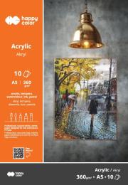 Opakowanie Blok do akrylu Art. A5 360g. 10ark.  Happy Color