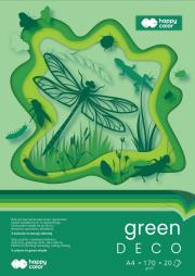 Opakowanie Blok Hobby Deco Green A4/20K 170g HAPPY COLOR
