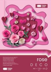Opakowanie Blok Hobby Deco Rose A4 170g. 20ark. 5 kolorów Happy Color