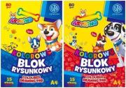 Opakowanie Blok kolorowy barwiony A4/15K 80g Astrino 1szt.