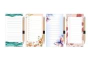 Opakowanie Blok magnetyczny na lodówkę 7x14cm 80k+ołówek mix