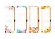 Opakowanie Blok magnetyczny na lodówkę 8x24cm 80k+ołówek mix