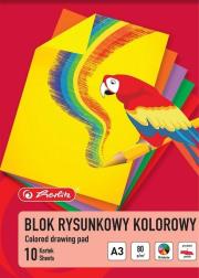 Opakowanie Blok rysunkowy A3/10K kolorowy 80g (10szt) HERLITZ