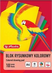 Opakowanie Blok rysunkowy A4/10K kolorowy 80g (20szt) HERLITZ