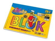Opakowanie Blok rysunkowy A4 80g kolorowy 22 kartki