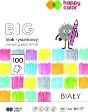 Opakowanie Blok rysunkowy biały A4/100K BIG HAPPY COLOR